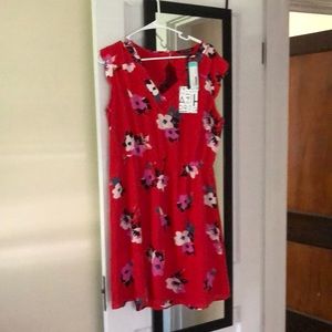Red Floral Dress by Hawthorne size XL